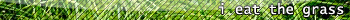 i eat the grass